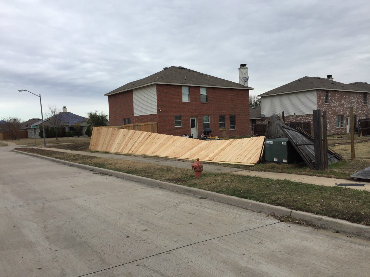 Tornado damage in Grand Prairie
