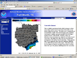 Thumbnail image showing an example of the convective interest parameter.