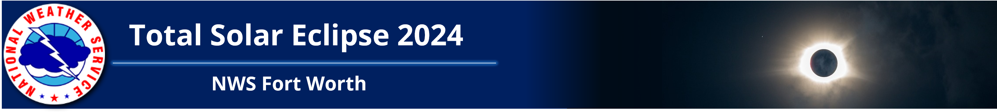 Banner for the 2024 eclipse