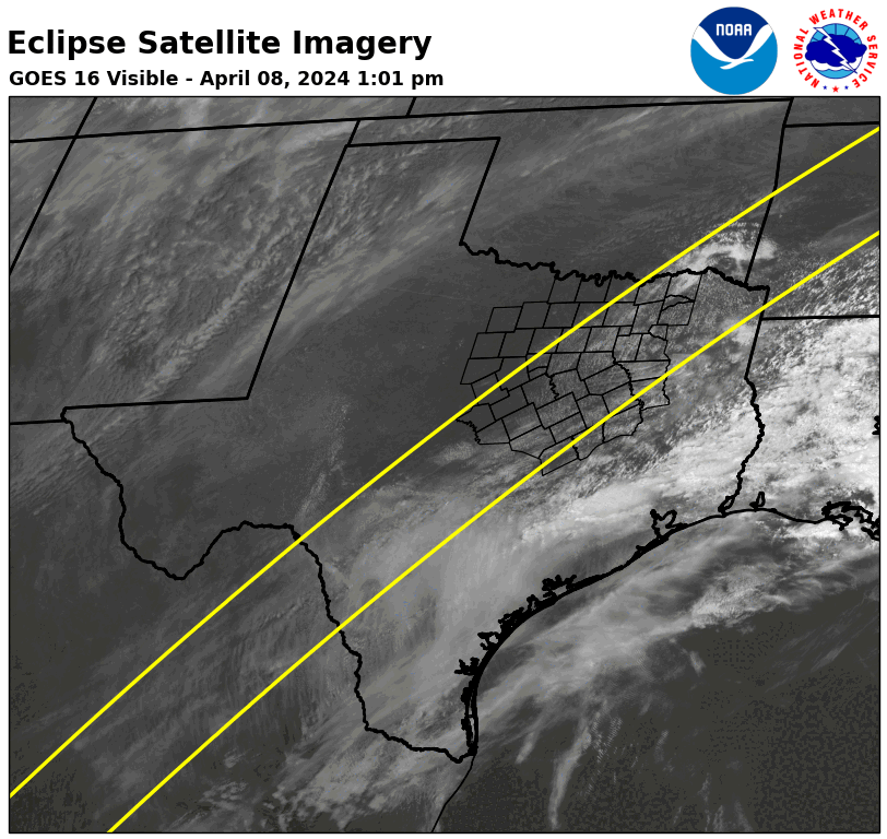 Eclipse Satellite Imagery Loop