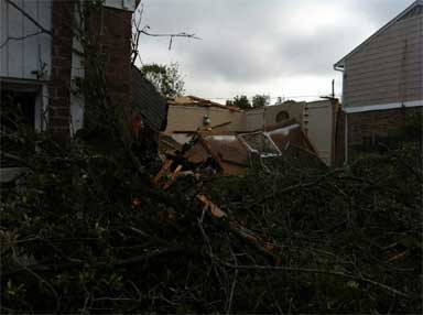 Tornado Damage in Arlington, Texas