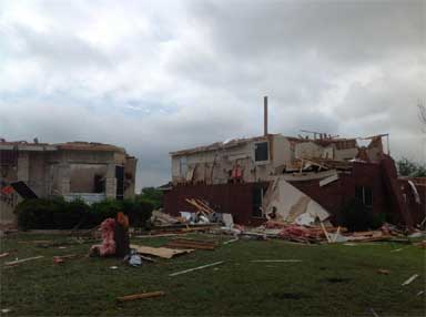 Tornado Damage in Lancaster, Texas