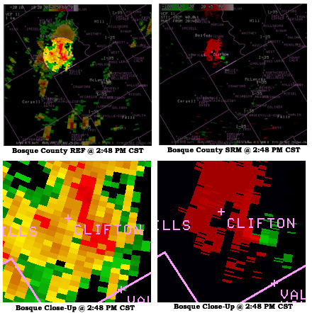 Bosque County December 29th 2006 Tornado Radar Pictures