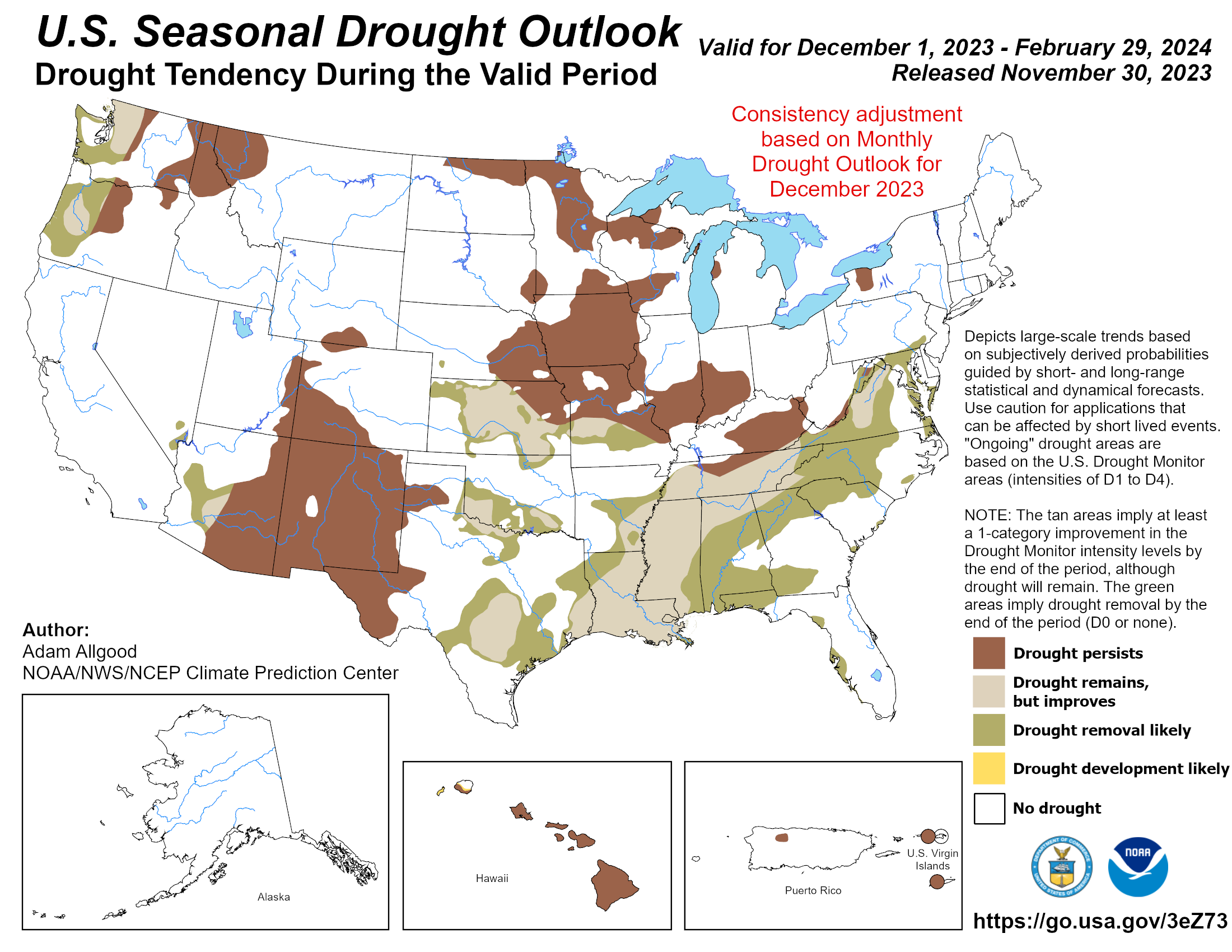 U.S. Seasonal Drought Outlook