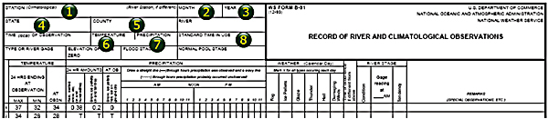 Image of the top portion of the B-91 Form