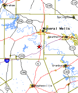 Map of the Brazos region