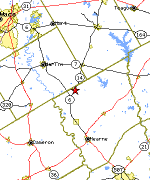 Map of the Bremond region