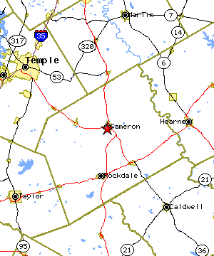Map of the Cameron region