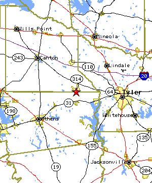 Map of the Edom region