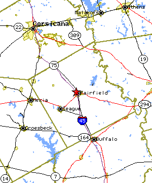 Map of the Fairfield region