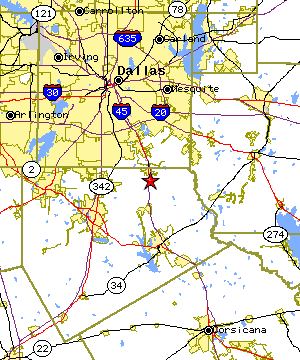 Map of the Ferris region
