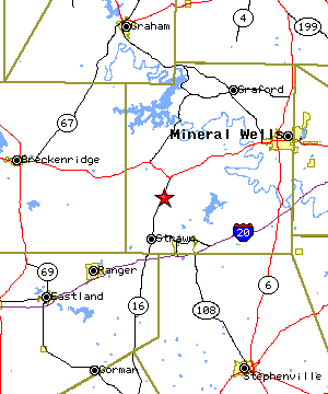 Map of the Strawn region