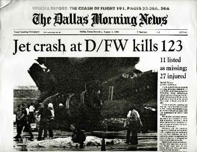 191 flight dallas delta dfw crash airport incident morning chicago credit twilight language jet ago years today