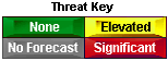 Image Showing Different Colors Used To Convey Threat Levels