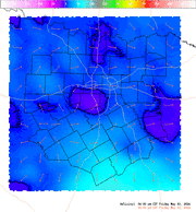 Thumbnail of an automatically generated image showing areas of storm relative helicity.