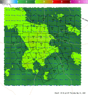 Thumbnail of an automatically generated image showing areas of 0-6km vertical shear.