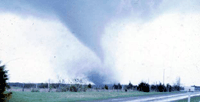 Picture of tornado east of Bonham