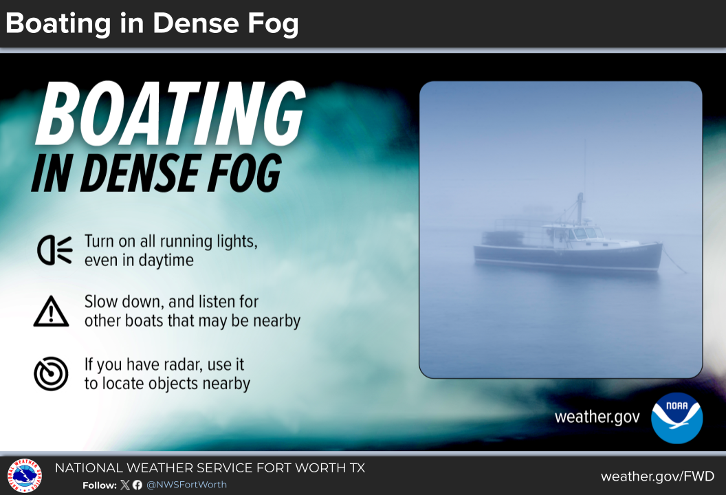 Boating in Dense Fog