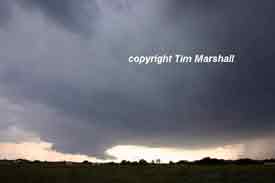 Wall Cloud in Southwest Ft. Worth near Alta Mesa Blvd.