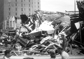 Picture of Waco after Tornado Hit on May 11, 1953