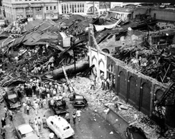 Picture of Waco after Tornado Hit on May 11, 1953
