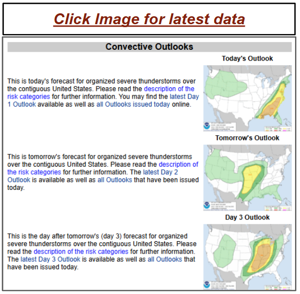 SPC Convective Outlook Map