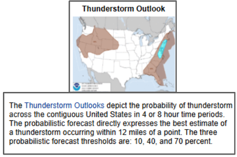 Enhanced Thunderstorm Outlook Map