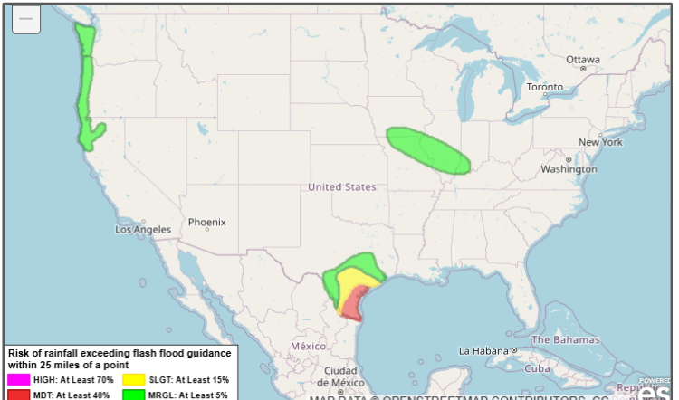 WPC Excessive Rainfall Map