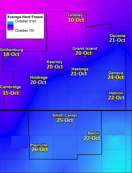 What's the difference between frost, a freeze and a hard freeze?