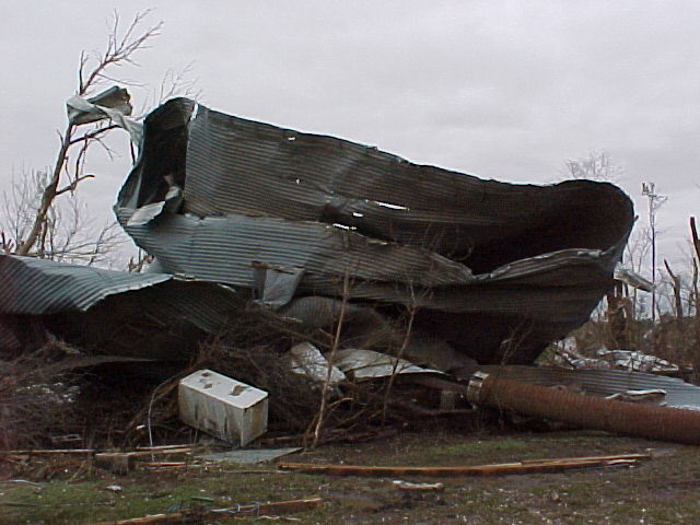 Tornado damage in Clay County 9/22/01