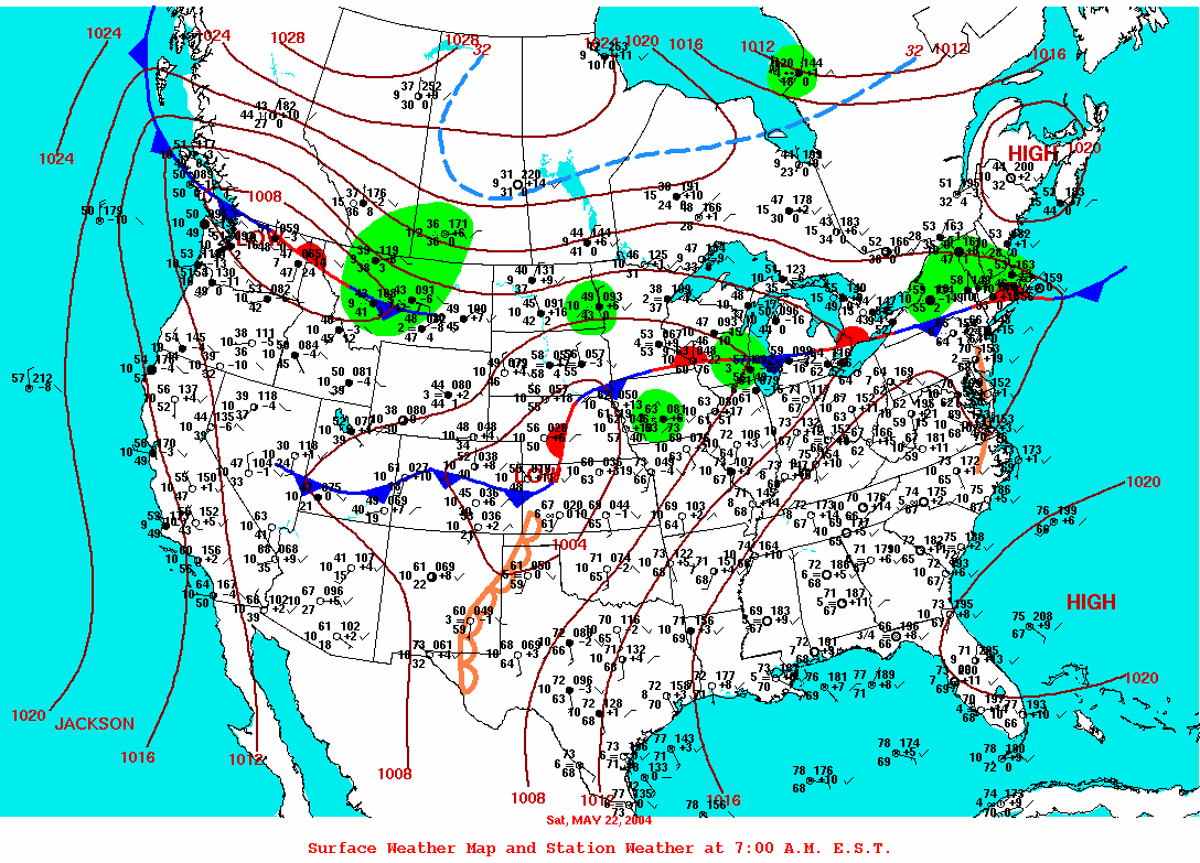 Surface Analysis for May 22nd, 2004.