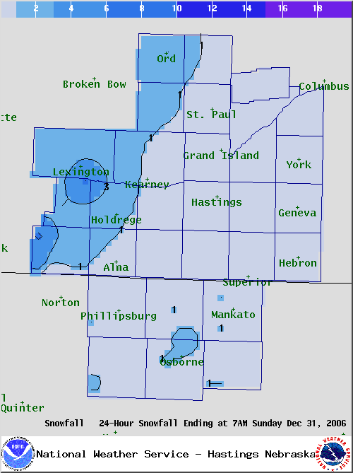 Current Snowfall Map