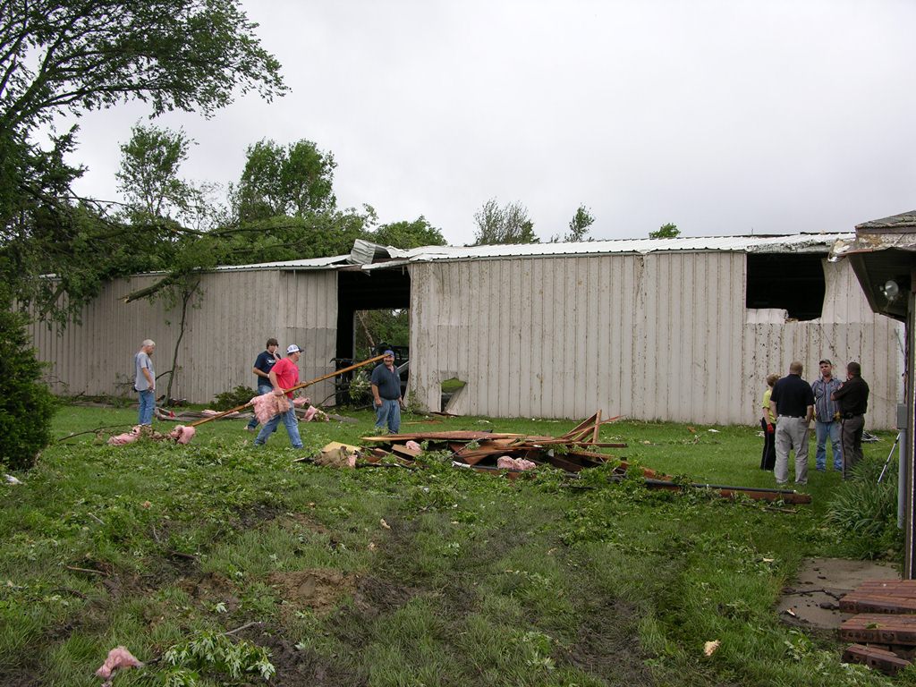 Picture of damage from EF3 Polk Tornado. Photo by NWS staff.