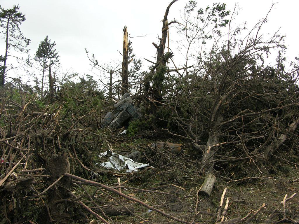 Picture of damage from EF3 Polk Tornado. Photo by NWS staff.