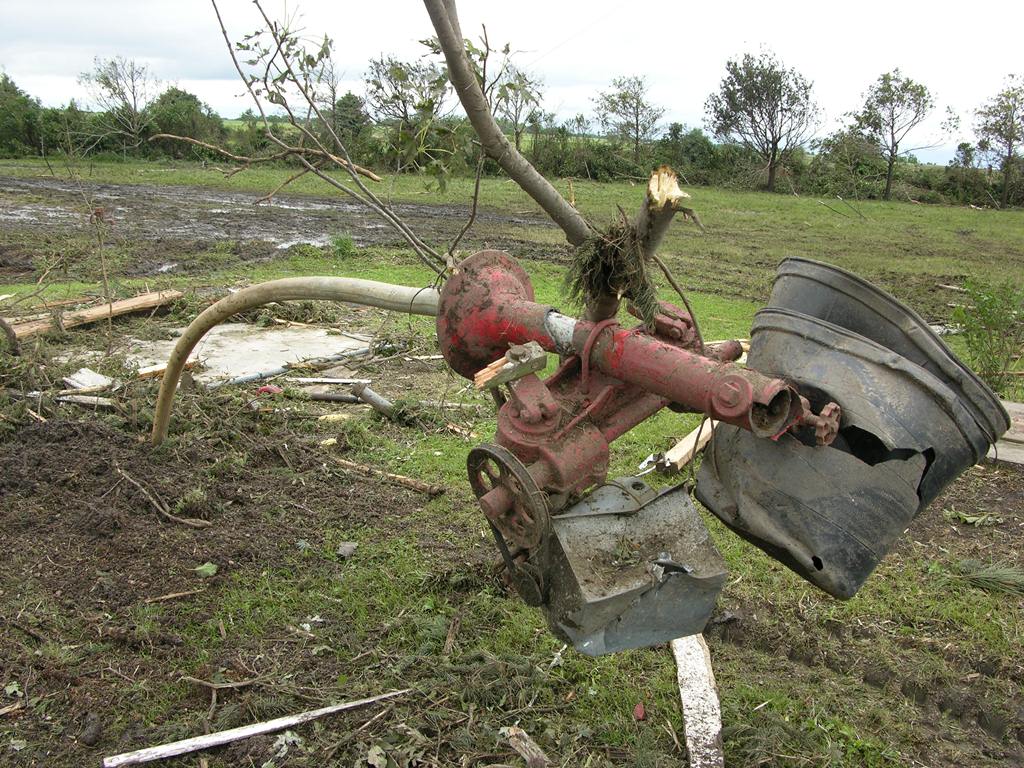 Picture of damage from EF3 Polk Tornado. Photo by NWS staff.