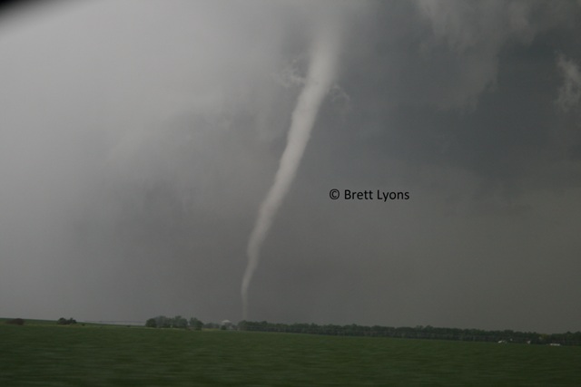 Tornado near Bradshaw.  Photo courtesy of Brett Lyons.
