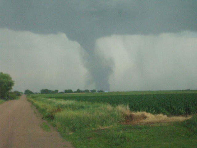 Tornado near Bradshaw.  Photo courtesy of Brett Lyons.