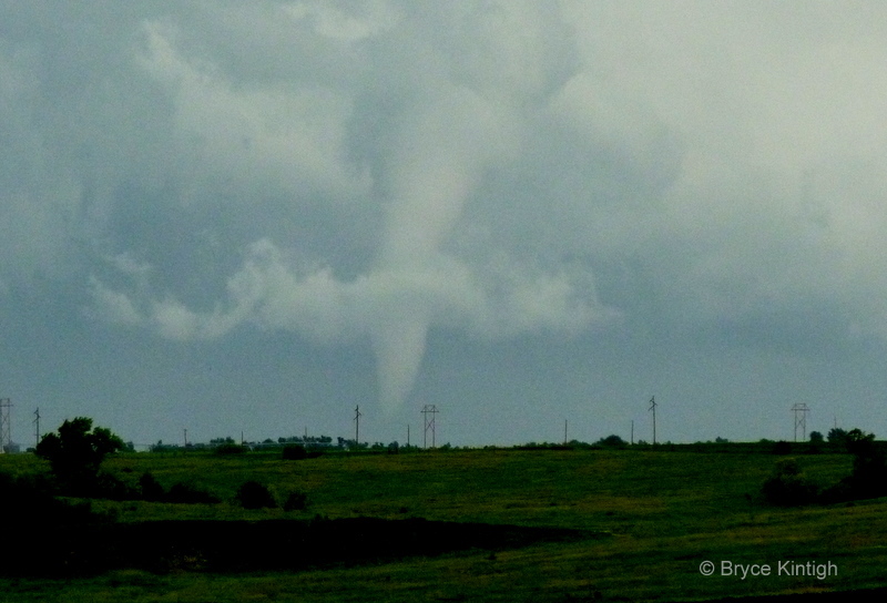 Tornado 5 miles south of Elm Creek just east of Hwy 183.  Photo Courtesy of Bryce Kintigh.