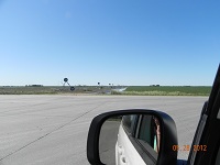 Overturned pivots just jouth of Wood River. Photo by Georgene Smidt.