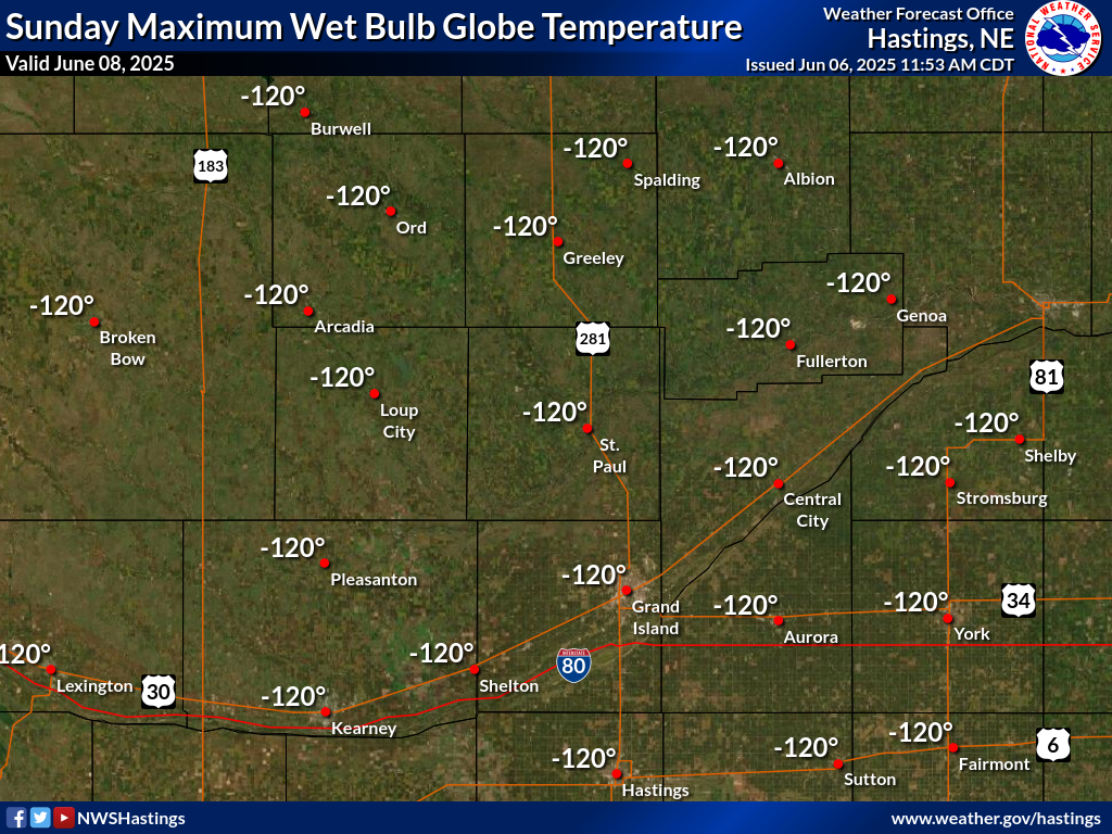 Maximum Wet Bulb Globe Temperature Day 3