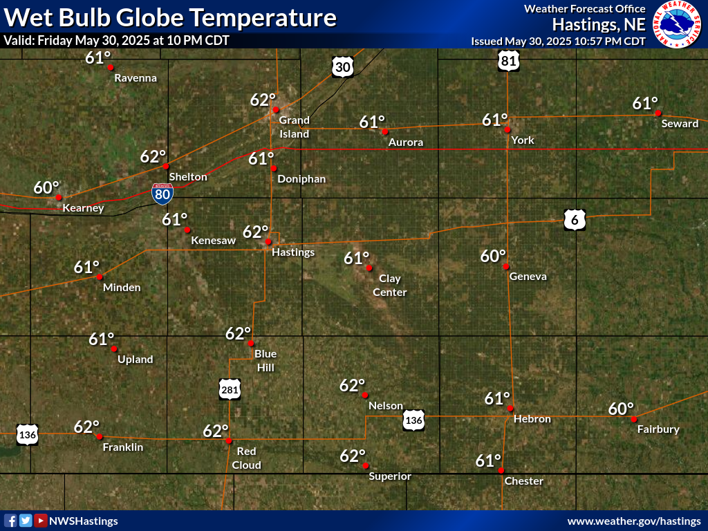 Wet Bulb Globe Temperature This Hour