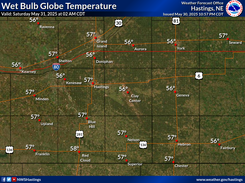 Wet Bulb Globe Temperature +4 Hours