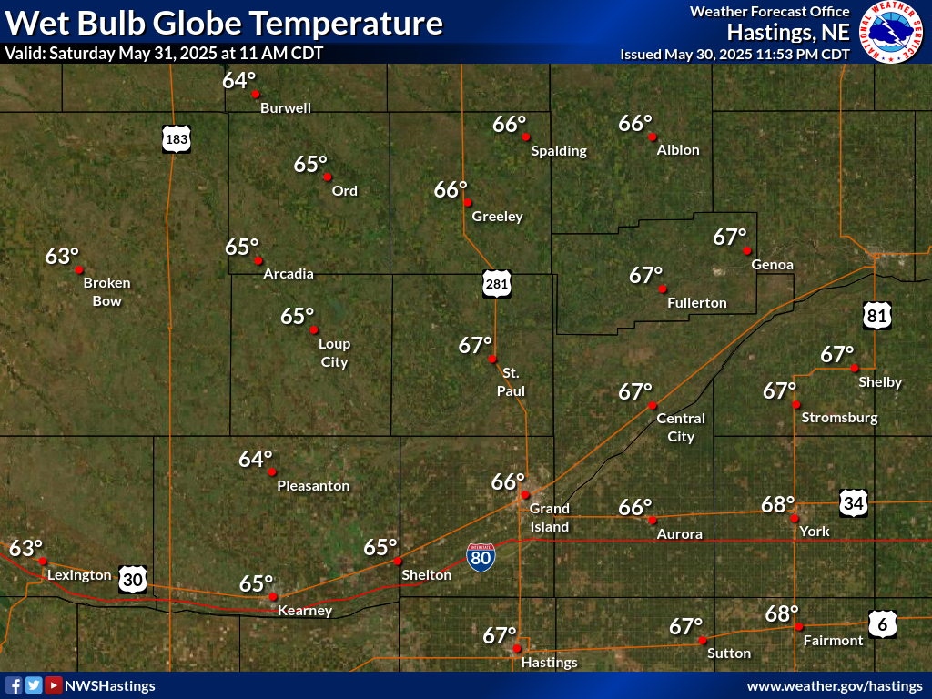 Wet Bulb Globe Temperature +12 Hours