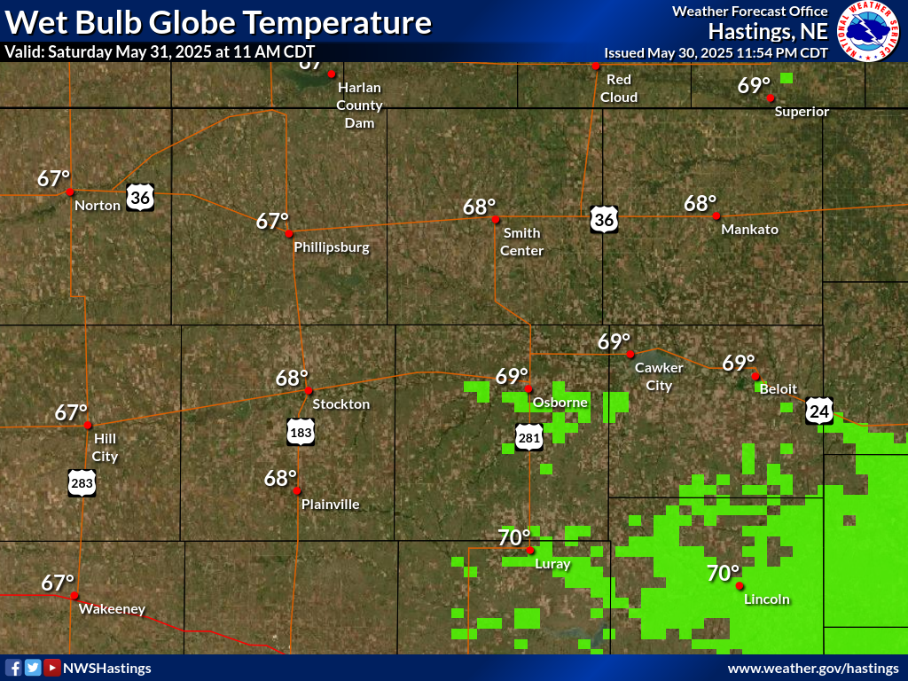 Wet Bulb Globe Temperature +12 Hours