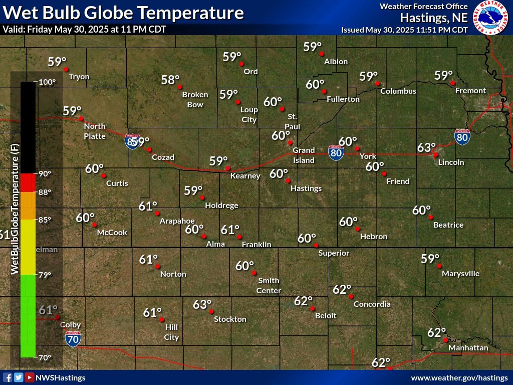 Wet Bulb Globe Temperature This Hour