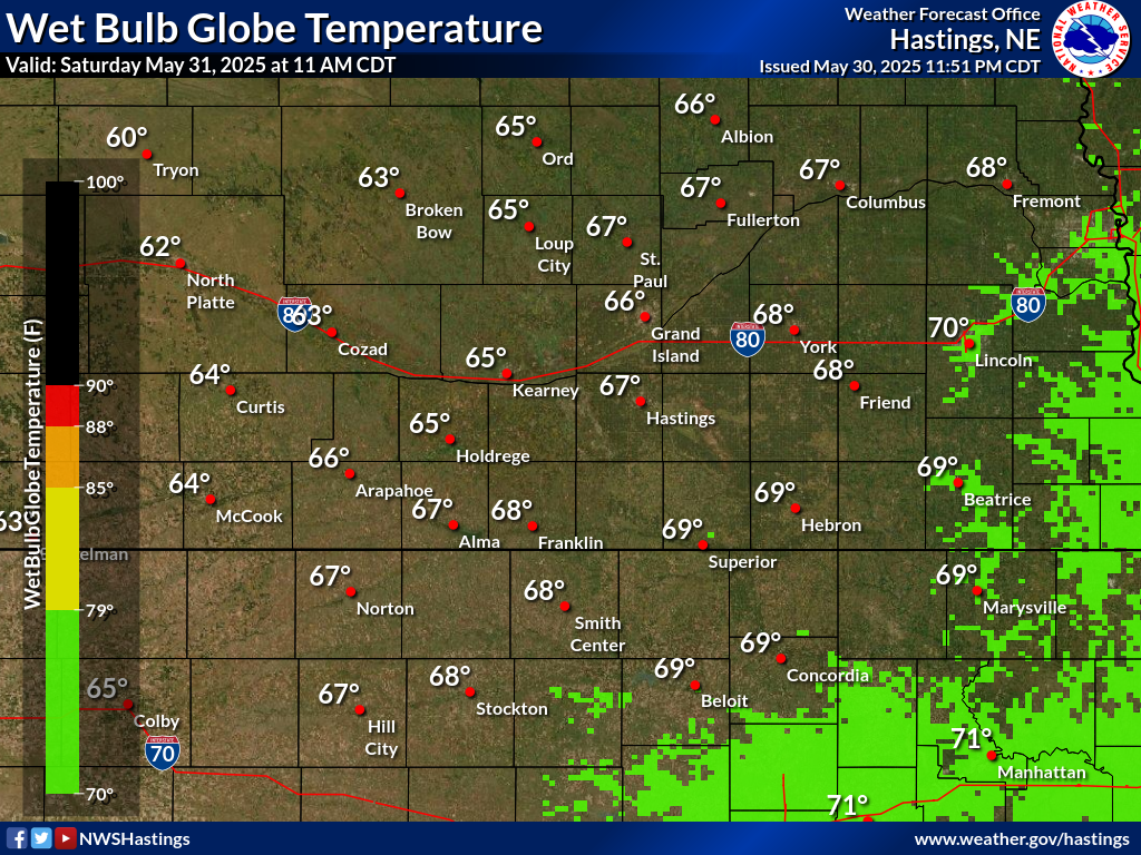 Wet Bulb Globe Temperature +12 Hours