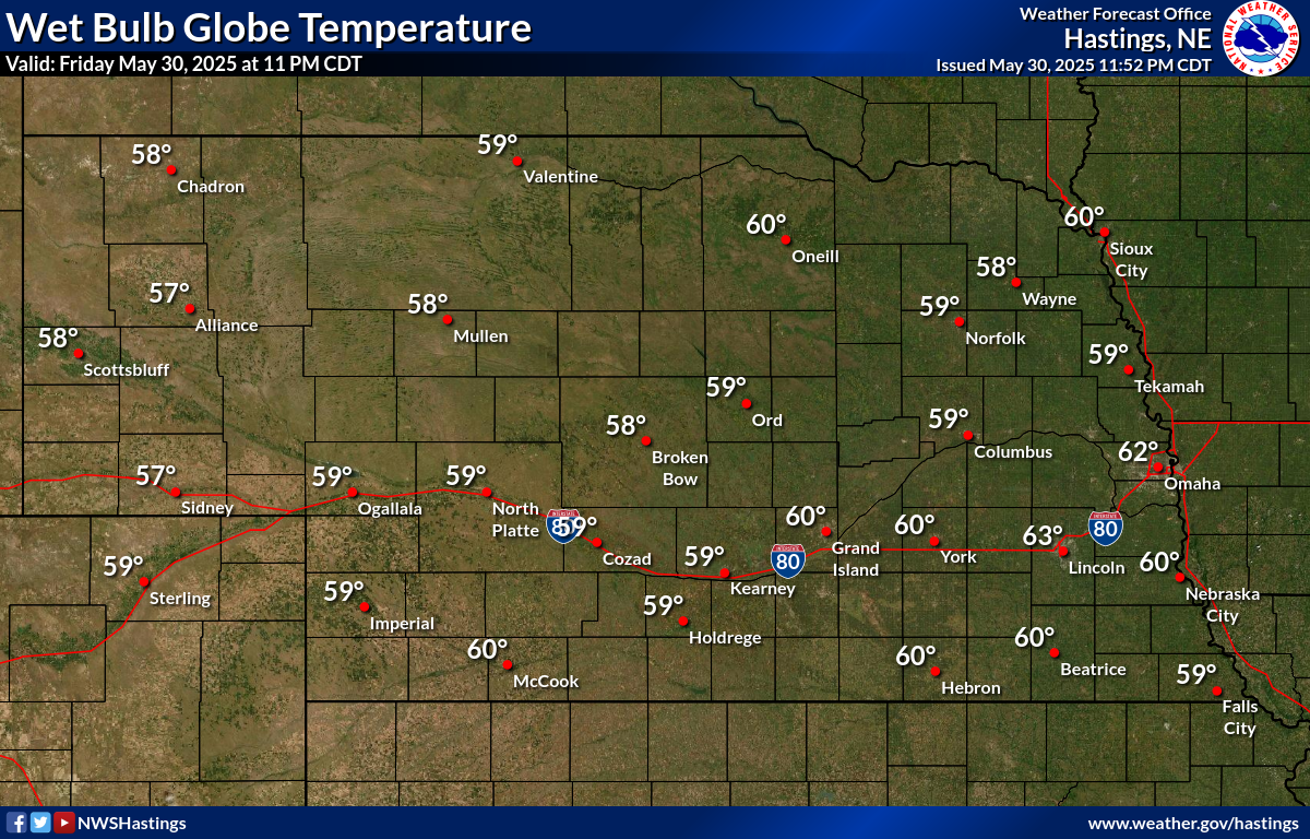 Wet Bulb Globe Temperature This Hour