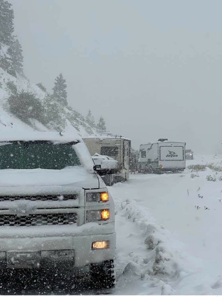 Snowfall on Douglas Pass, Colorado