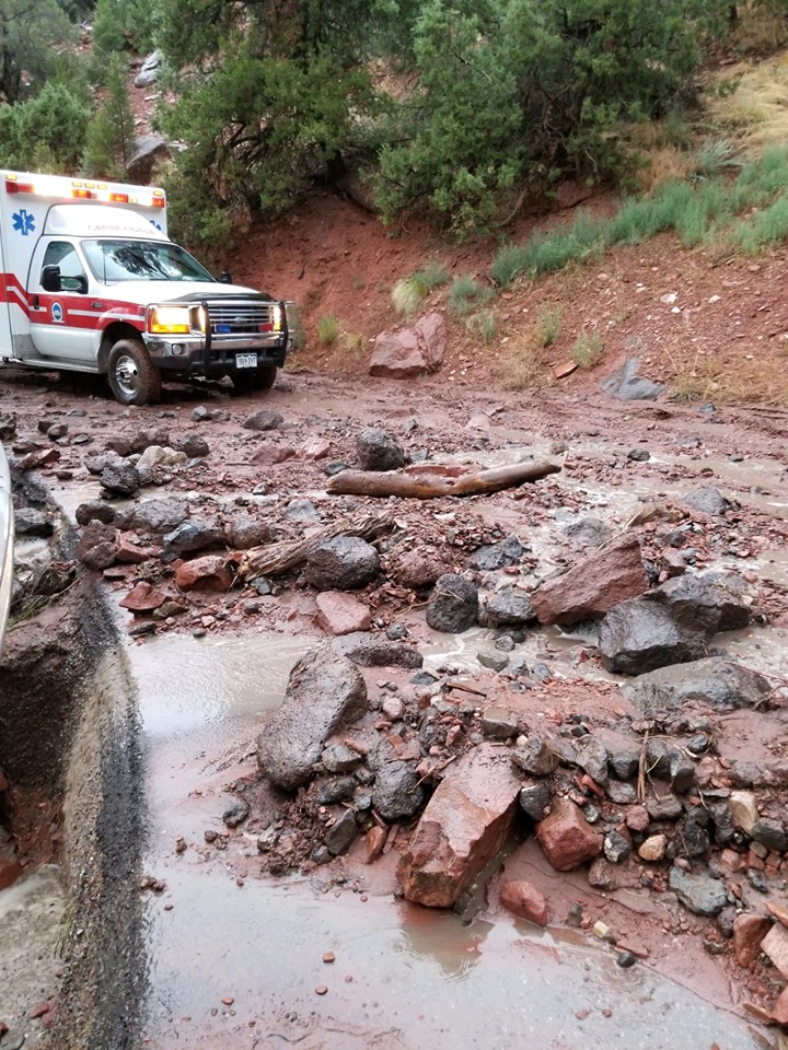 Cedar Drive in Basalt, CO (Credit: Carbondale Fire)