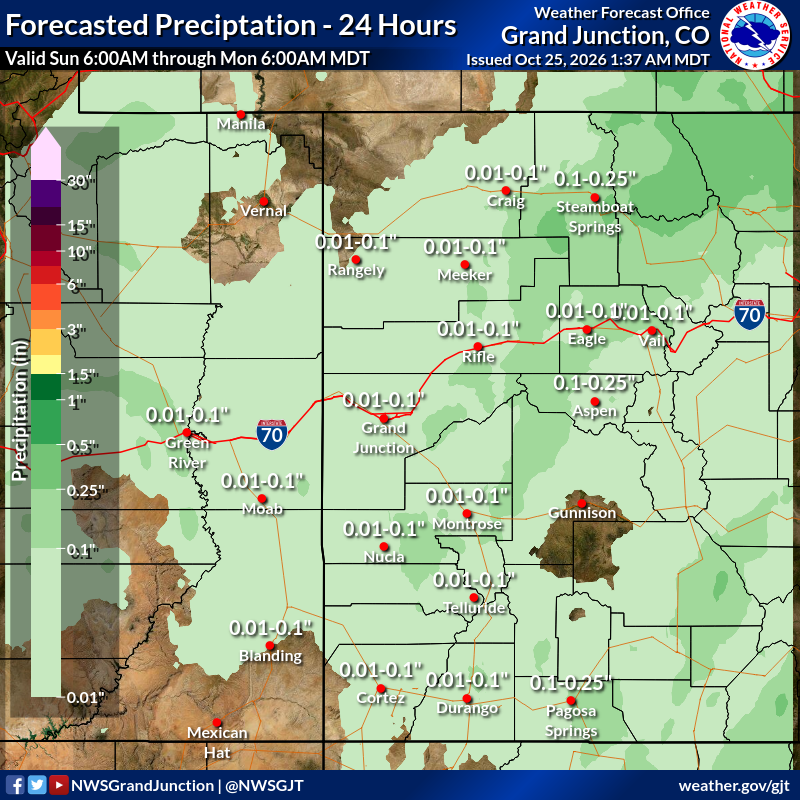 Day 1 Total Precipitation Amount